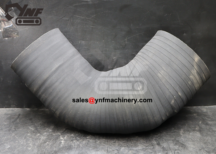 Excavator engine airflow connection hose