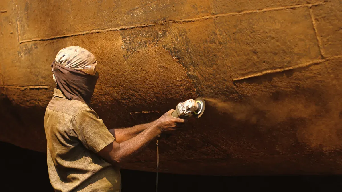 Surface Preparation Before Packaging for Excavator Parts