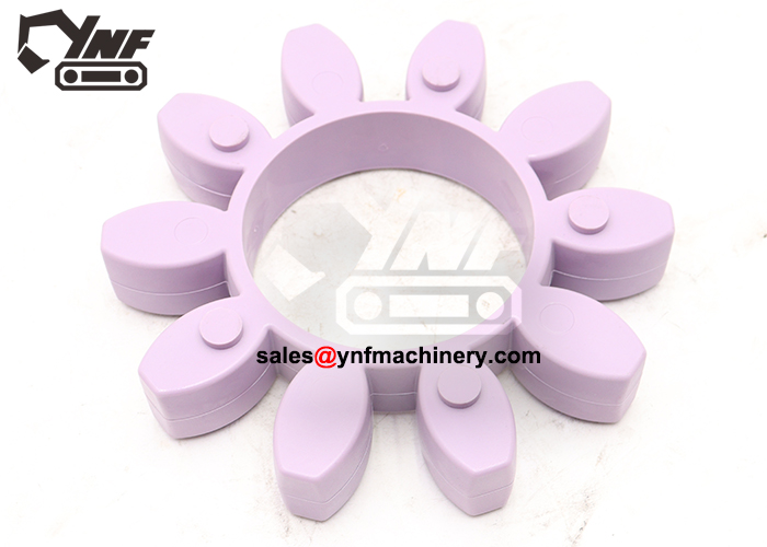 Excavator flexible coupling rubber connector