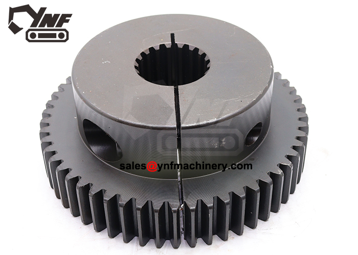 Excavator reduction gearbox gear hub component