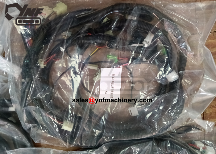 Excavator electrical system harness assembly