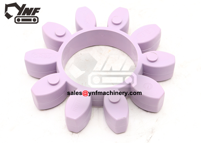 Construction machinery drive connection rubber part