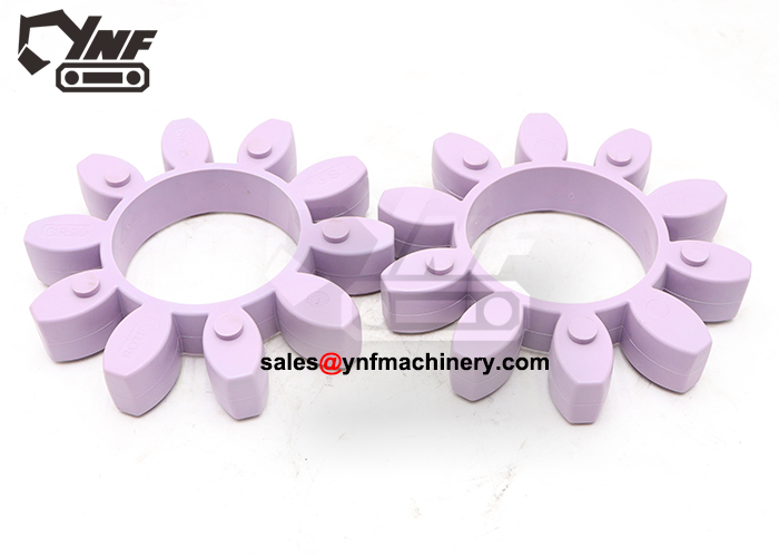 Heavy equipment rubber transmission coupling component