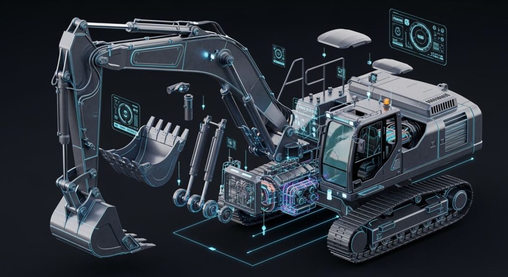 Exploring the Complete List of Excavator Parts and Functions