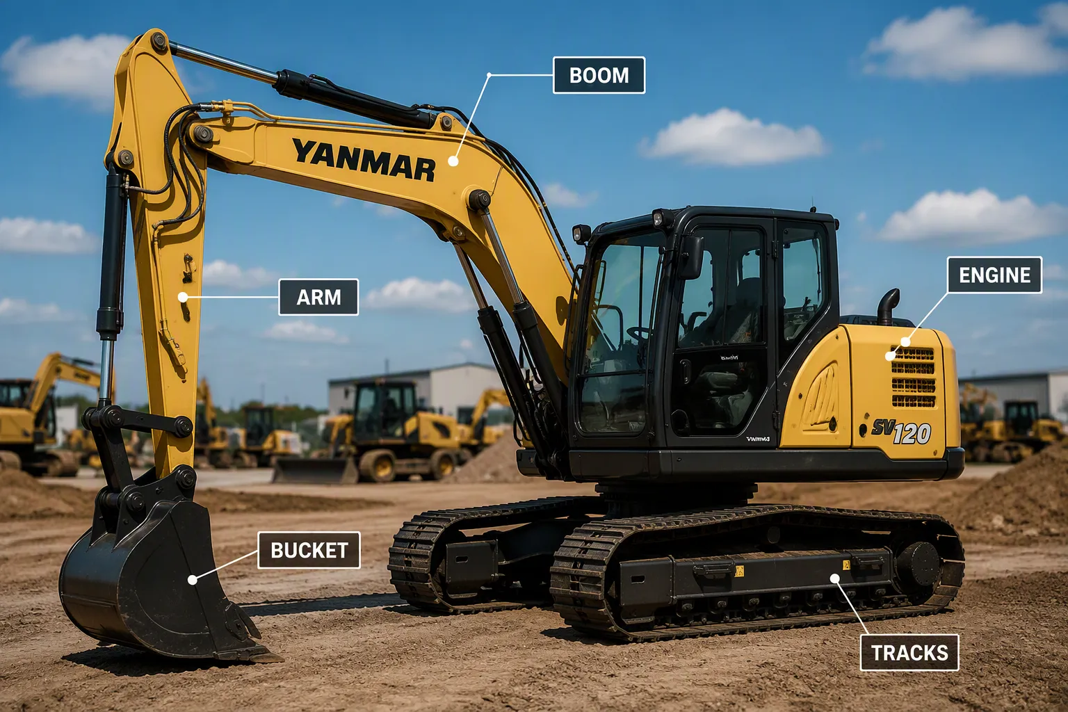 Essential Yanmar Excavator Parts and Their Primary Functions