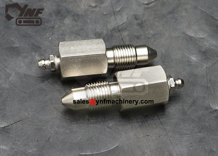 Pointed grease injection fitting for Daewoo excavator