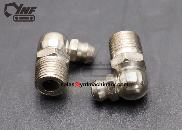 YNF17947 right angle grease nipple for excavator maintenance