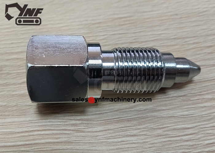 R215-7 track adjuster grease nipple replacement