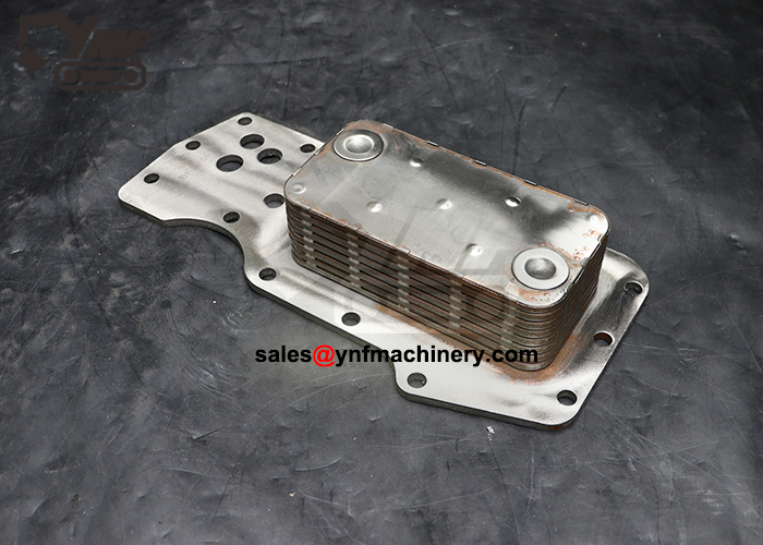 PC200-8 engine oil cooler core replacement