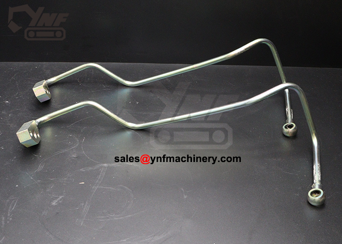 PC200-6 rigid turbocharger lubrication pipe YNF19100