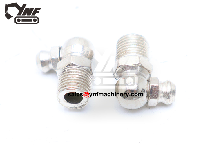 90 degree grease nipple for excavator linkage joints