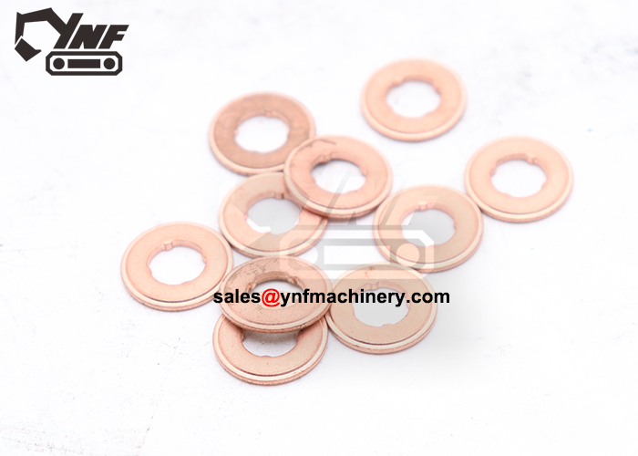 Injector nozzle seal washer for diesel engine repair