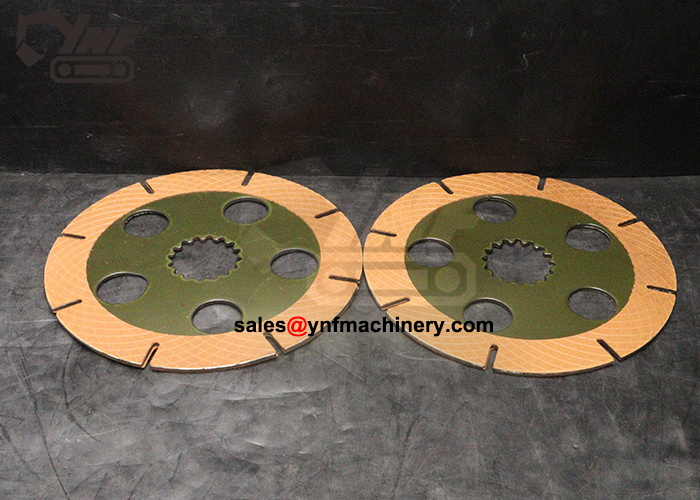 Disc brake friction plate for equipment maintenance