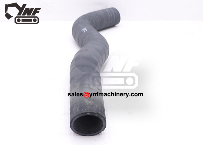 Excavator engine coolant hose replacement