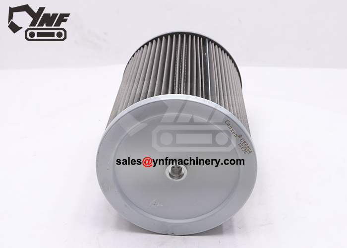 Excavator hydraulic pump protection suction filter