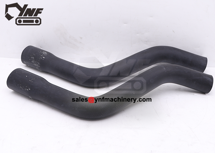 Excavator upper radiator hose replacement