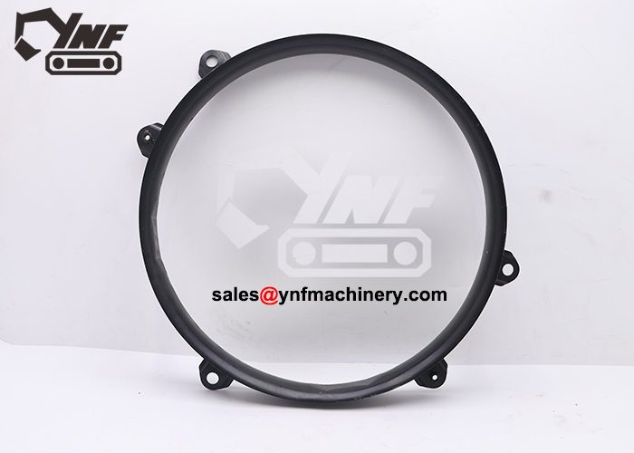 Metal cooling fan ring for heavy equipment radiator system