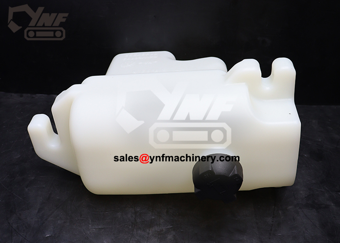 Construction machinery coolant expansion reservoir replacement
