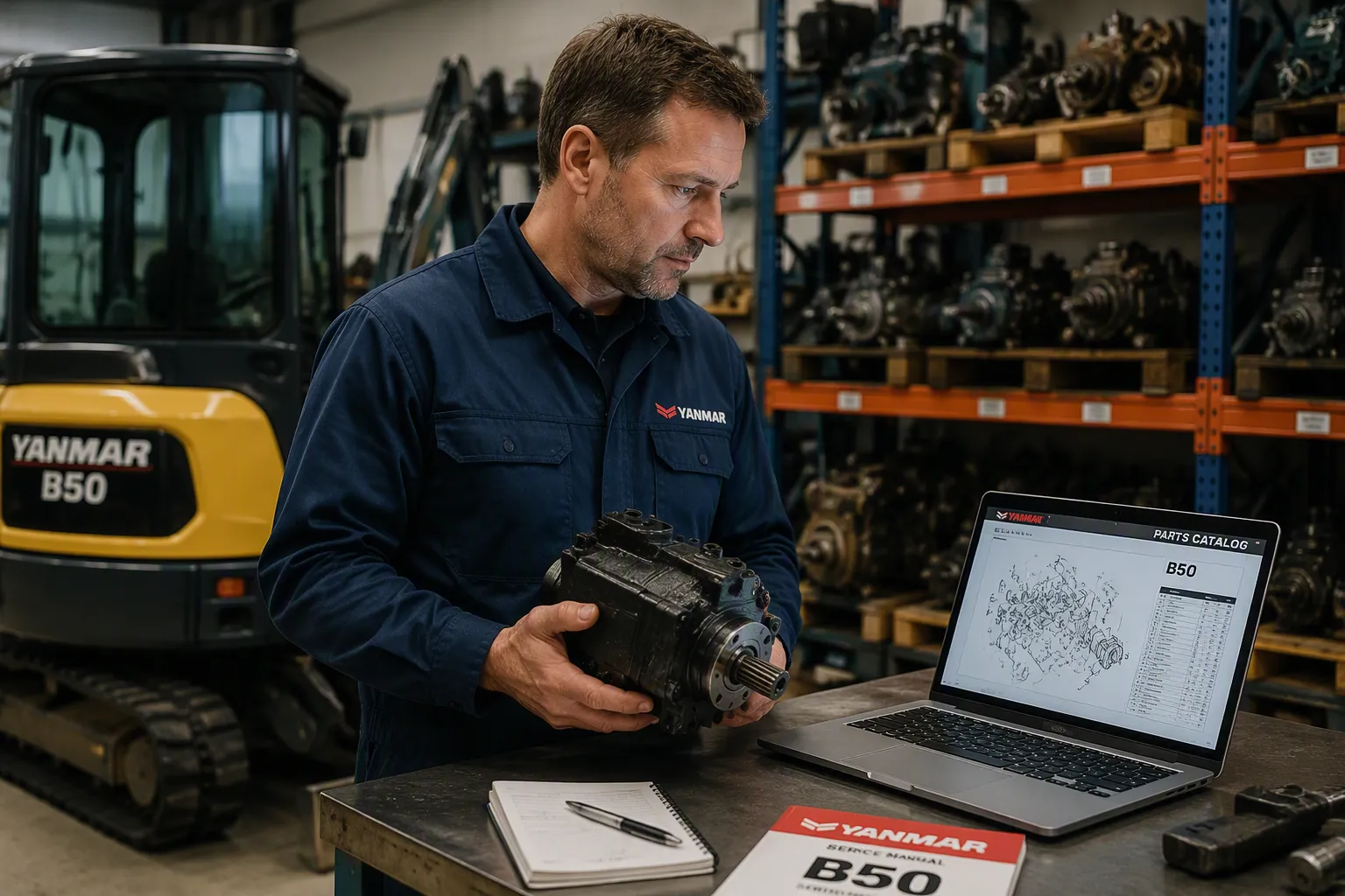 How to Locate and Order Genuine Yanmar B50 Excavator Parts