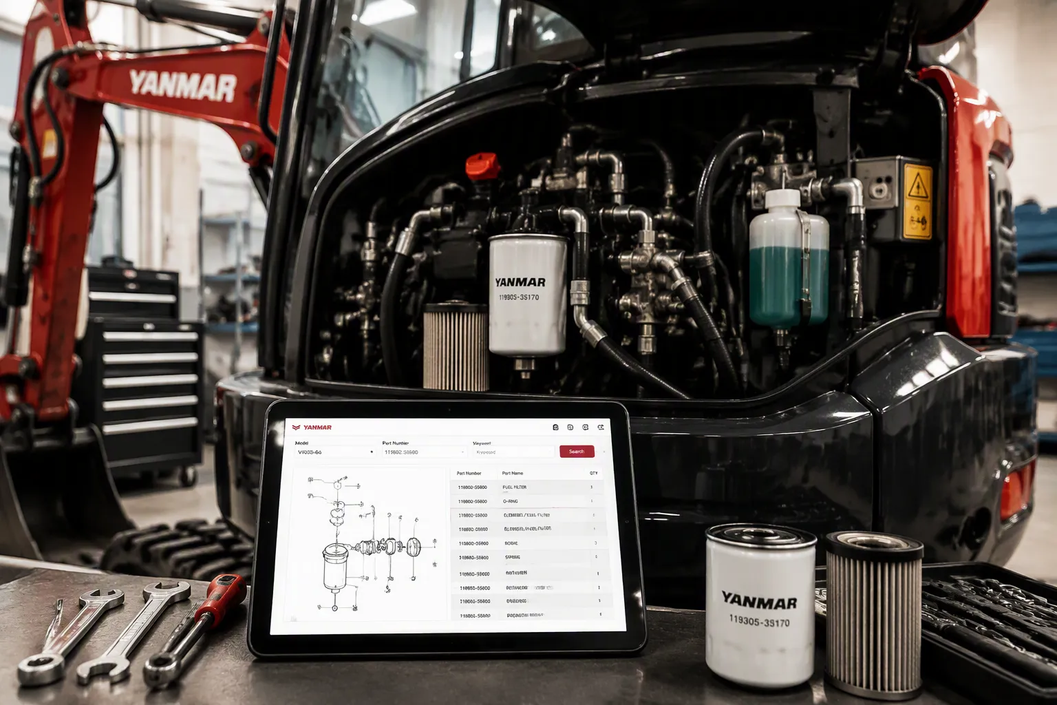 Yanmar Excavator Parts Lookup by Model Number Explained