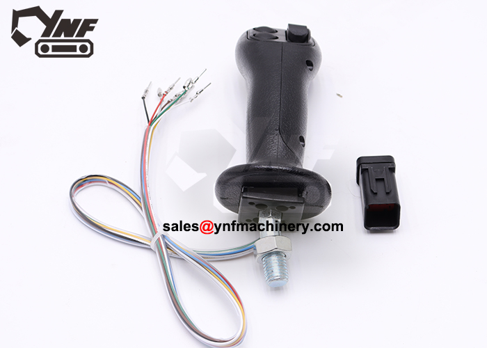 Excavator operator console handle