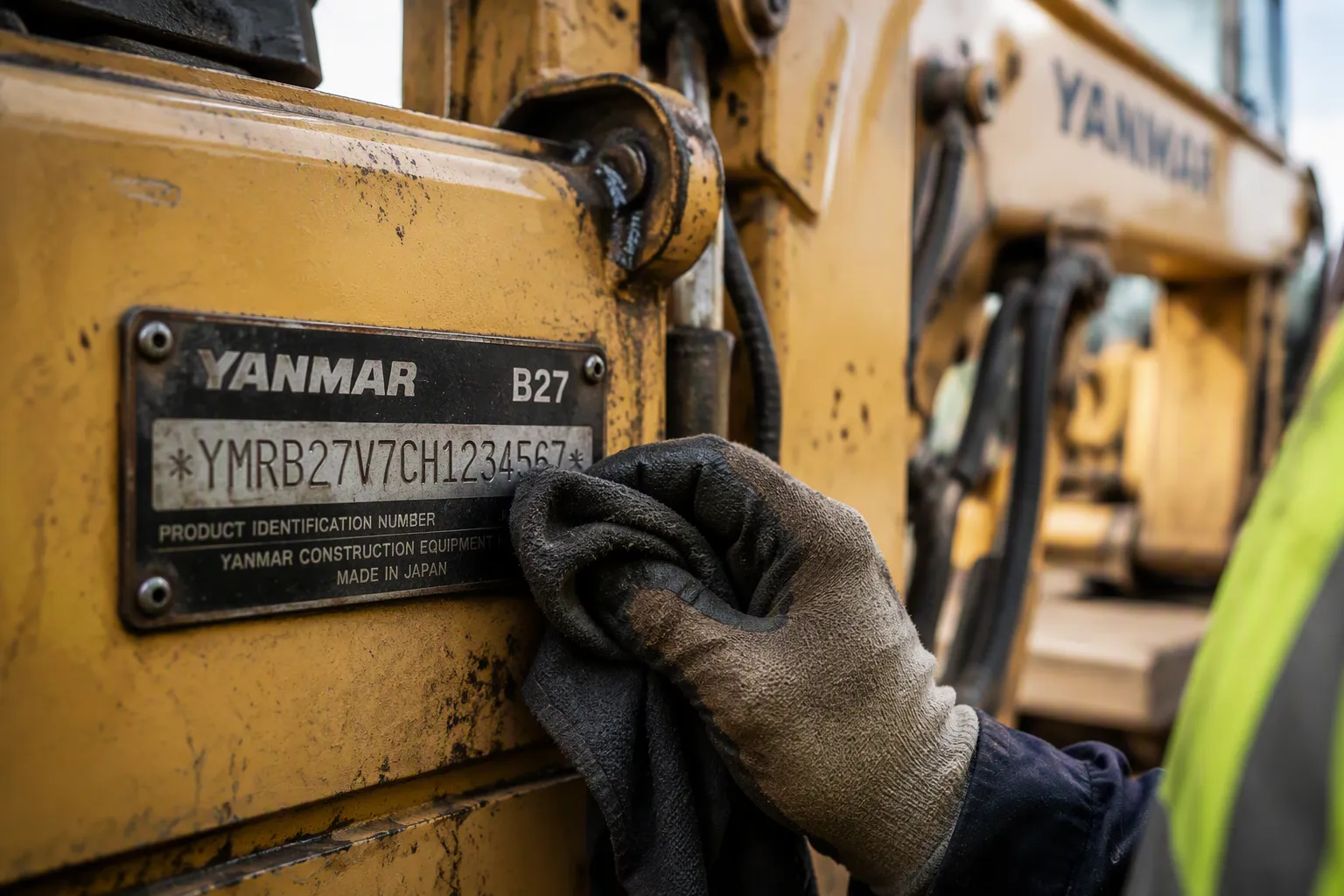 Identify Your Yanmar B27 Model & Serial No.