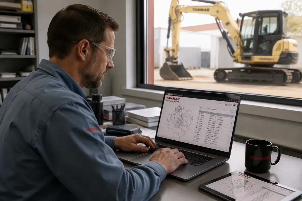 How to Locate and Download a Yanmar Excavator Parts Catalog