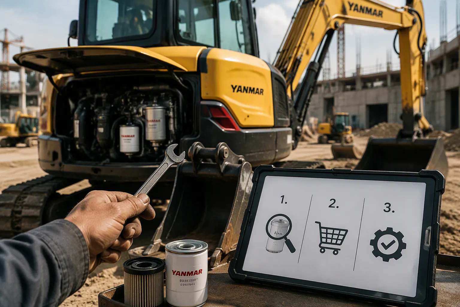 Yanmar Excavator Aftermarket Parts in 3 Easy Steps