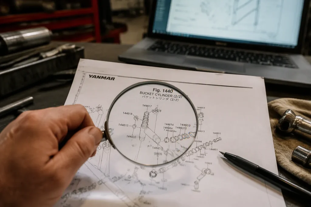 How to Read Yanmar Excavator Parts Diagrams for Your Model