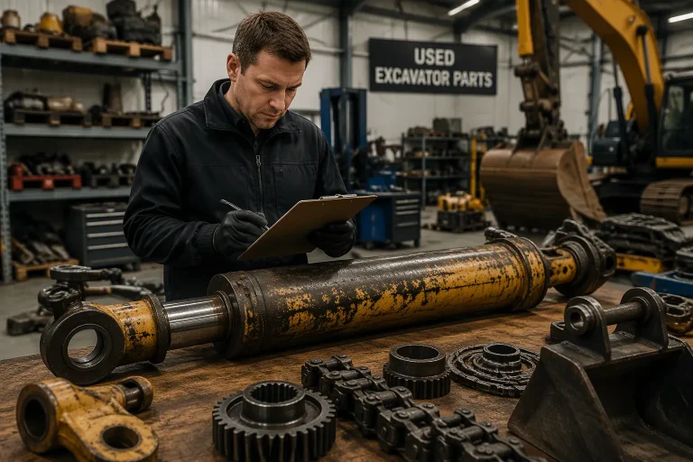 Used excavator parts buyer checklist