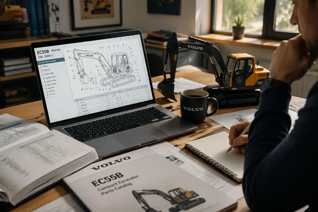 The Ultimate Guide to Volvo EC55B Parts Diagrams and Manuals