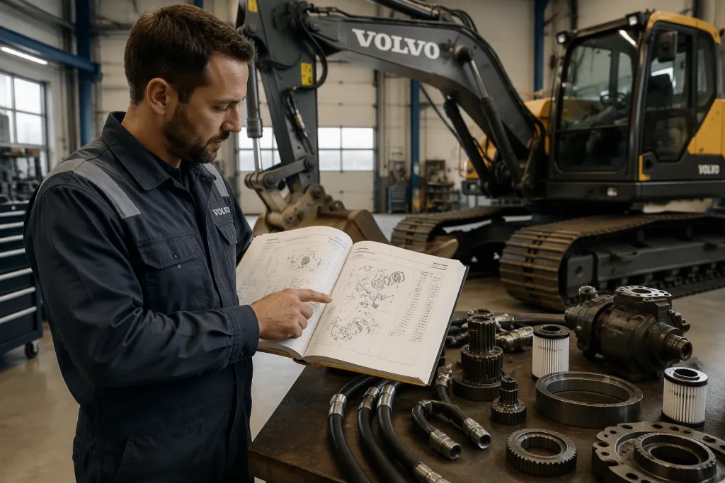 What Should a Volvo Excavator Parts Manual Include?