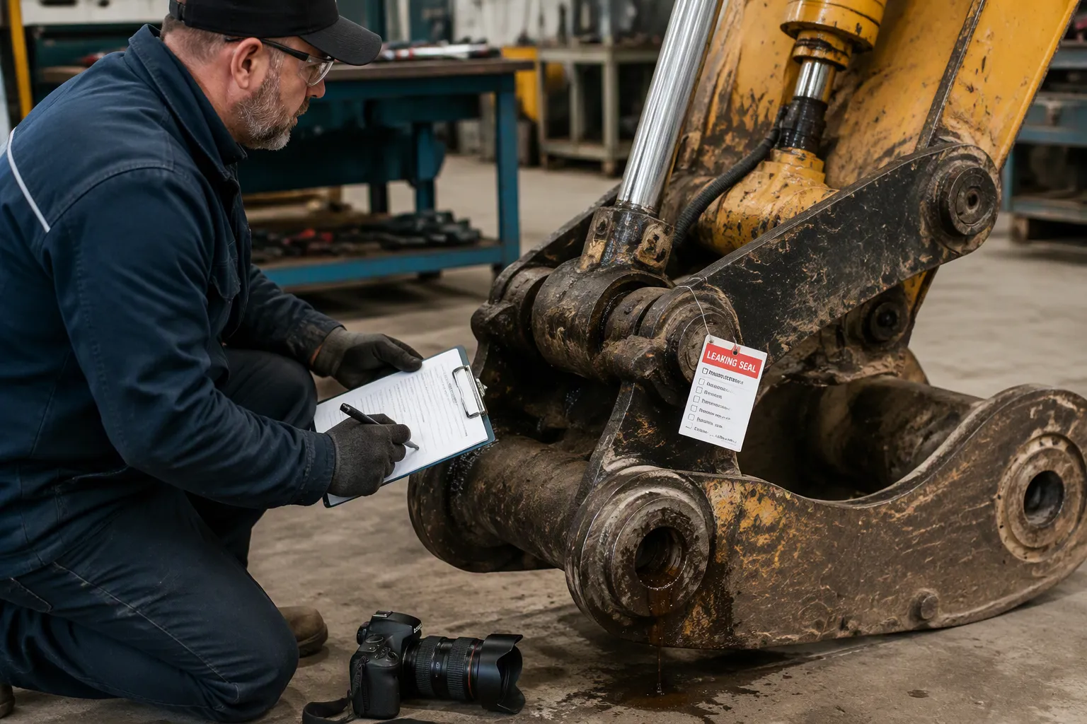 Conduct Used Excavator Inspection
