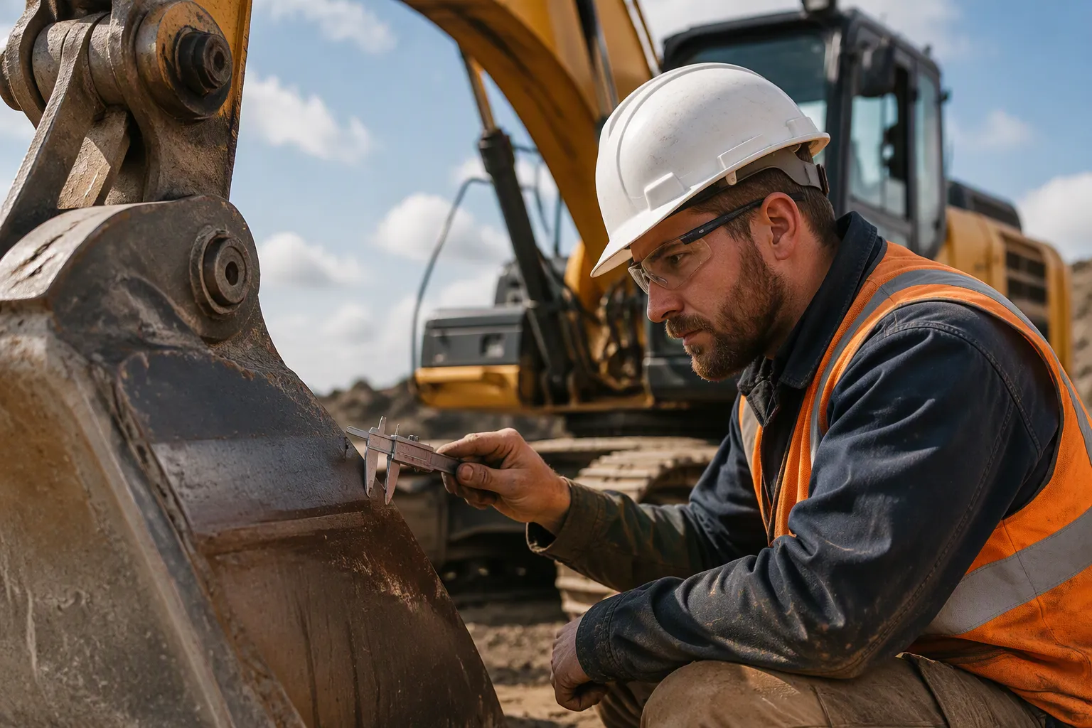Hoe controleer je gebruikte Caterpillar-graafmachineonderdelen op slijtage?