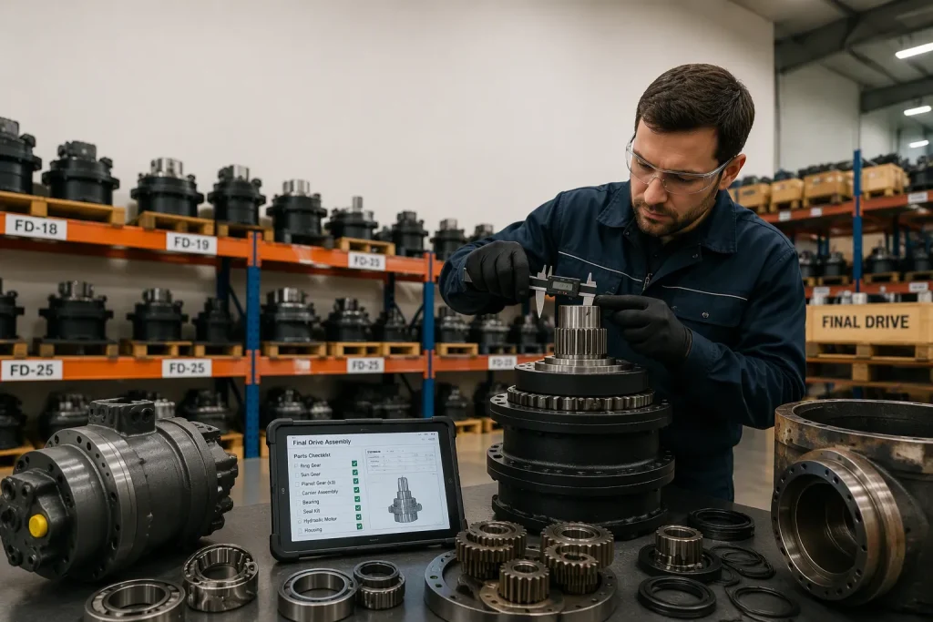 Wholesale Excavator Final Drive Parts Fitment and Quality Checks
