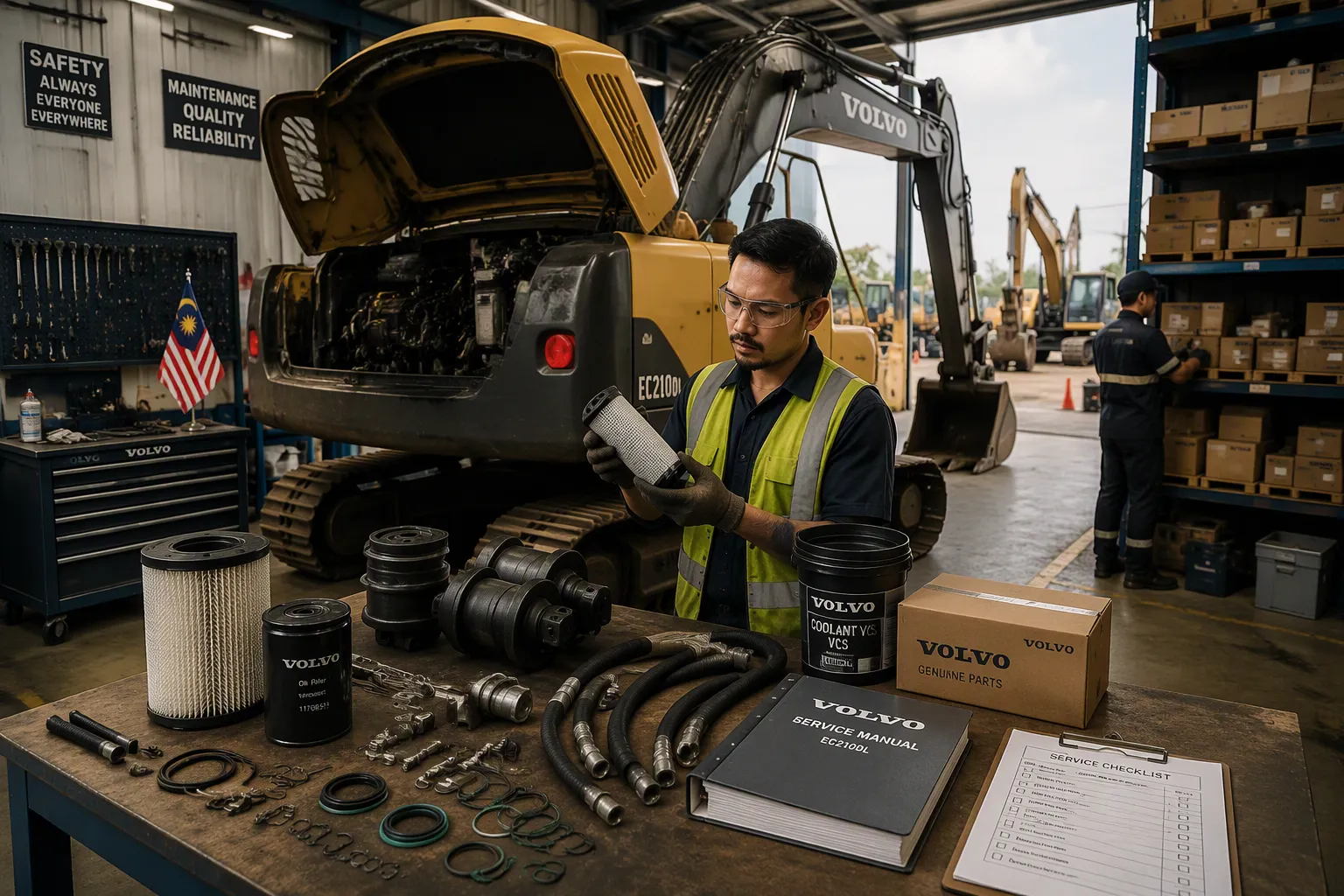 Volvo excavator spare parts Malaysia guide to common repairs