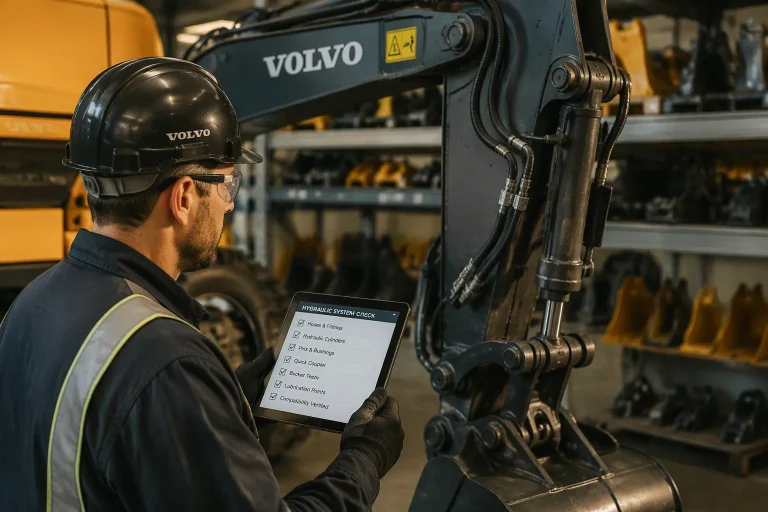 Volvo Excavator Parts Compatibility Checklist
