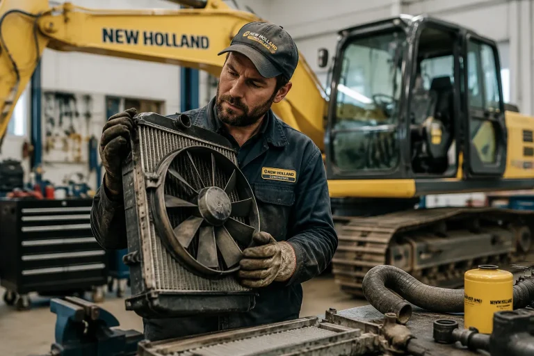 Check Used New Holland Excavator Cooling Components Before Ordering