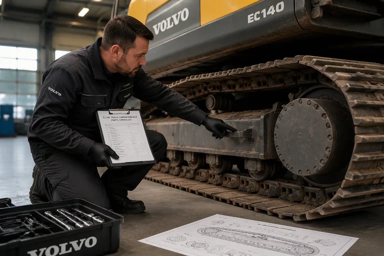 How to Verify Undercarriage Order Scope for Volvo EC140 Excavator Parts