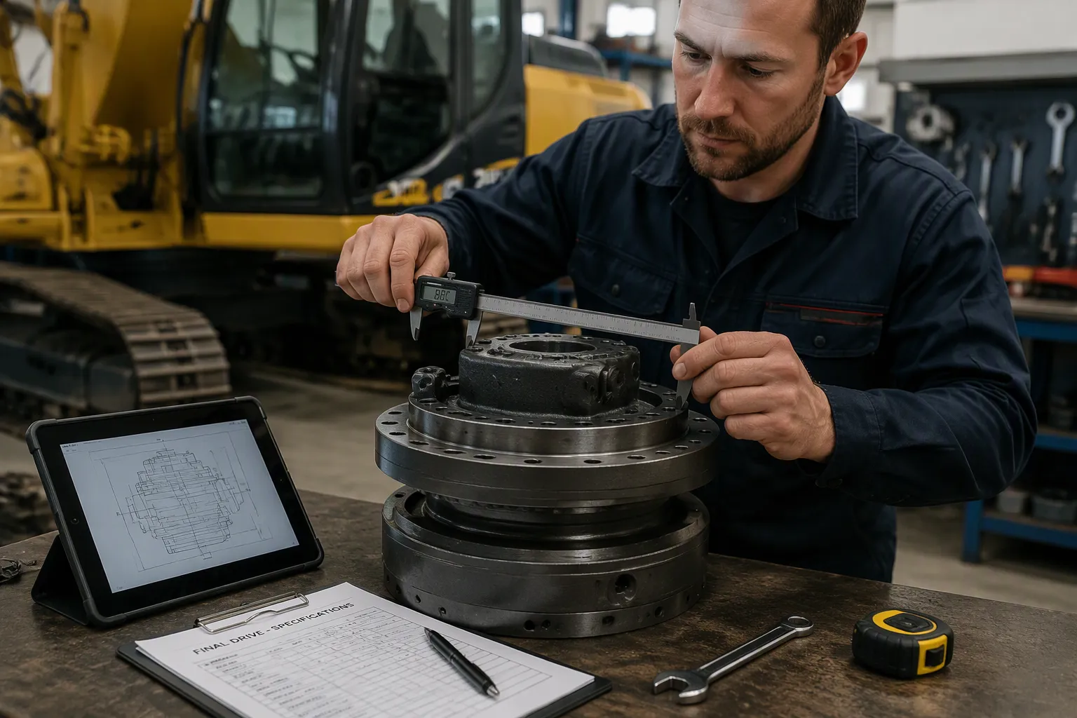 Fitment Checks for Final Drives for Excavators