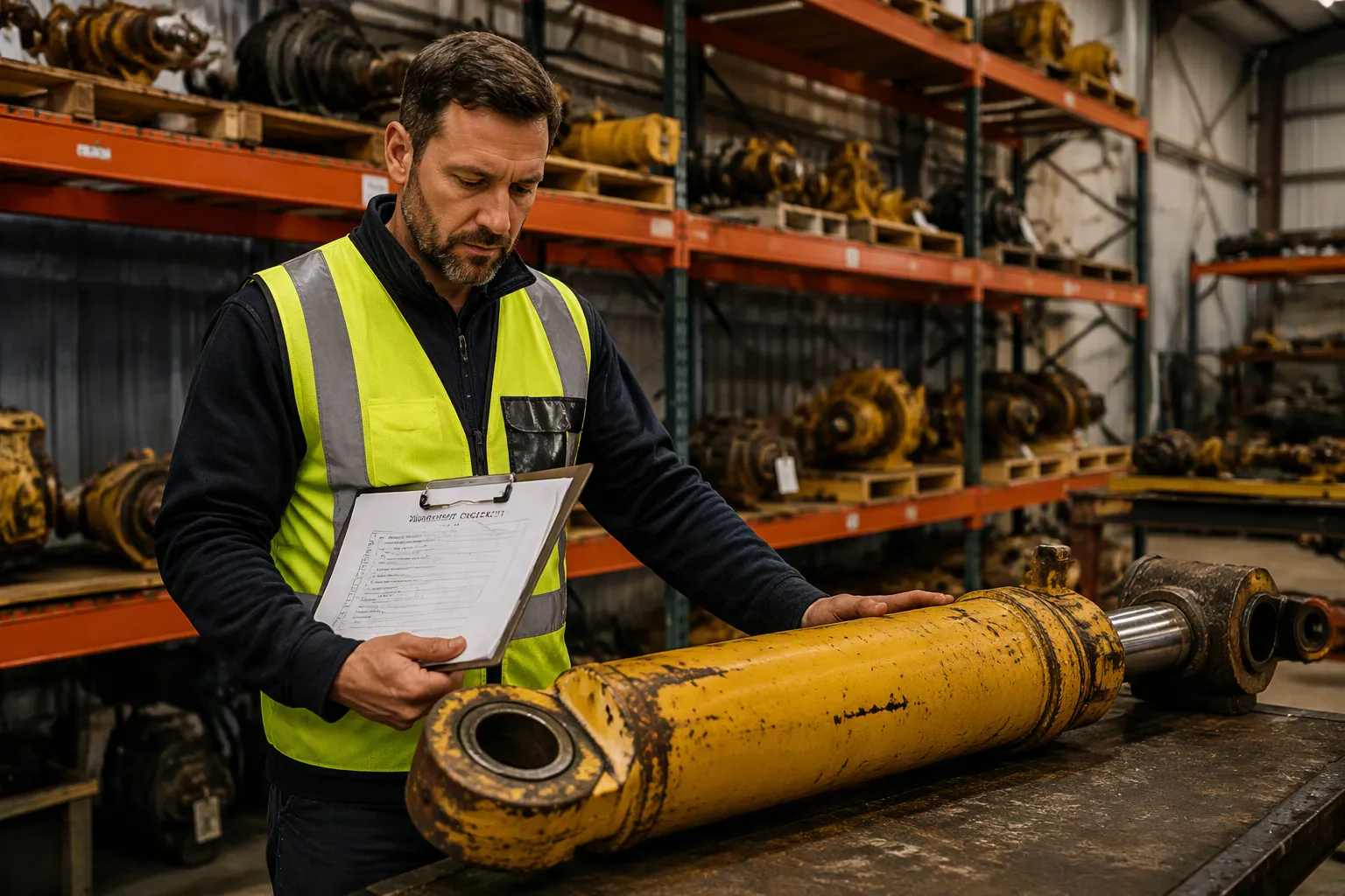 A Neutral Checklist for Evaluating Used Excavator Parts Suppliers