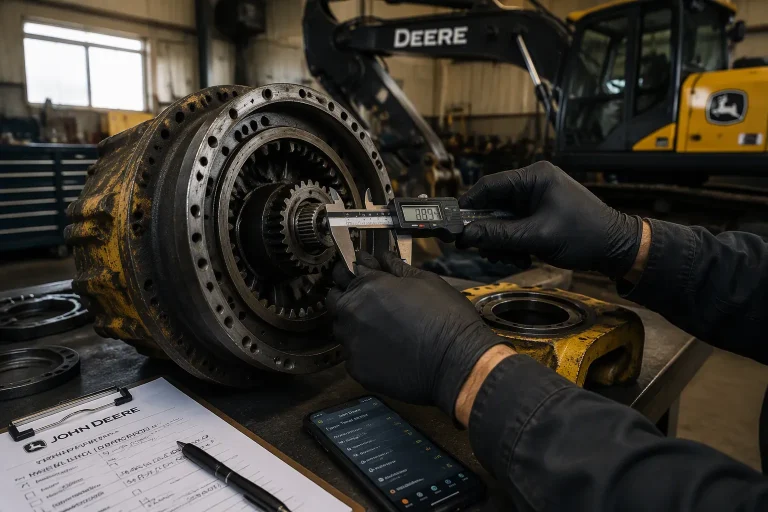 Evaluate Condition Evidence for Used John Deere Excavator Travel Motors