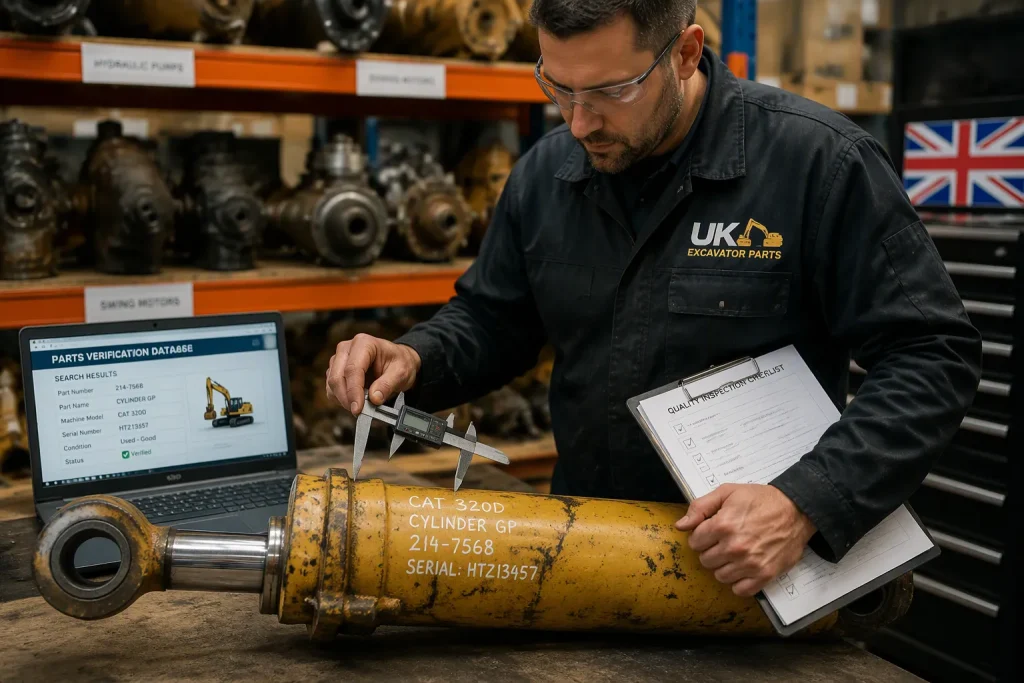 How to Verify Used Excavator Parts from the UK Before You Buy