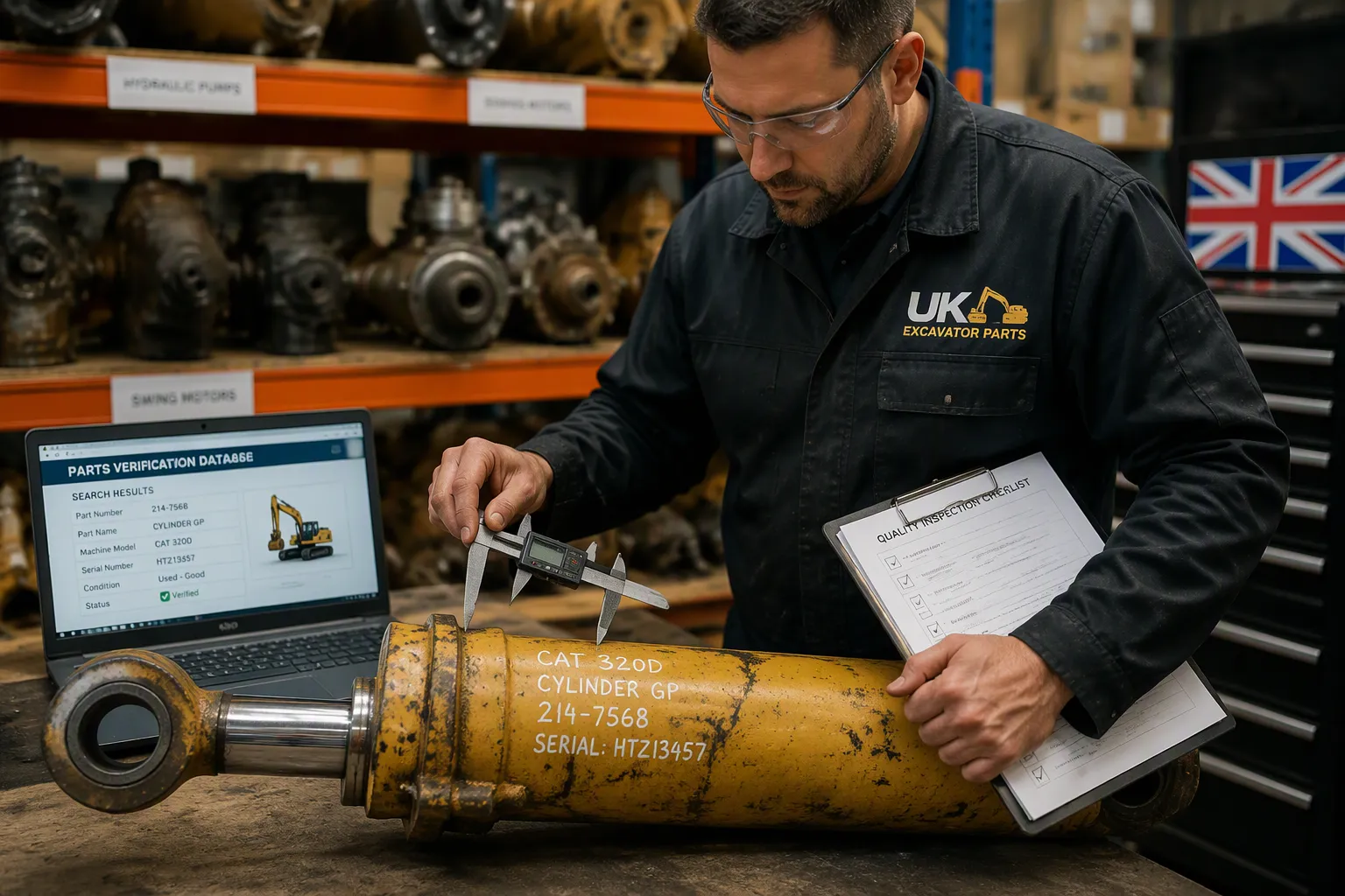 How to Verify Used Excavator Parts from the UK Before You Buy
