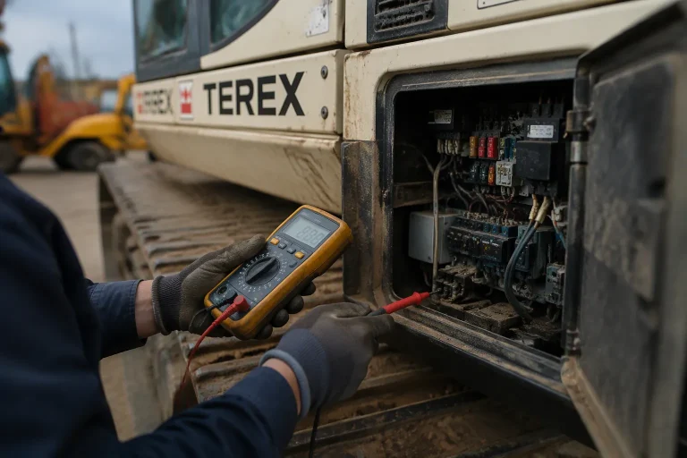 How to Check Used Terex Excavator Electrical Parts