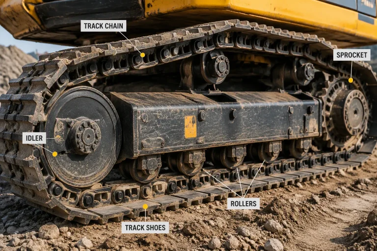 Undercarriage Spare Parts for Excavator: 5 Key Components