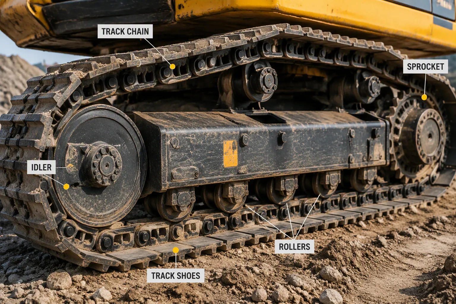 Undercarriage Spare Parts for Excavator: 5 Key Components