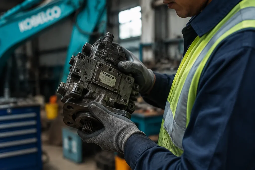 Verify a Used Kobelco 220 Excavator Hydraulic Pump Before Ordering