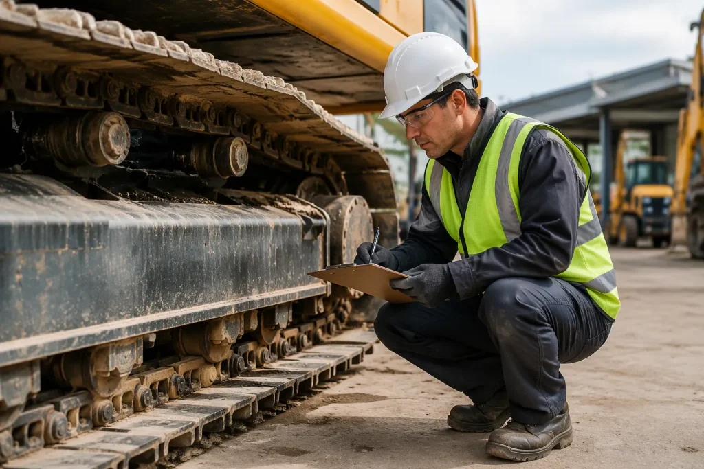 How to Check and Record Excavator Undercarriage Parts Before Ordering