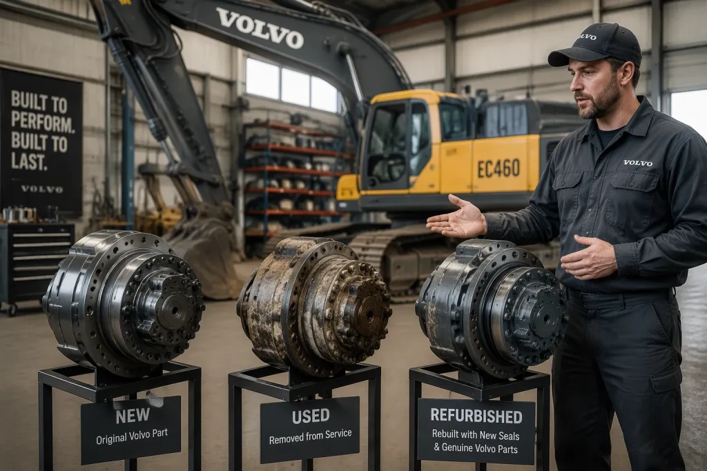 New vs Used vs Rebuilt Volvo EC460 Excavator Parts